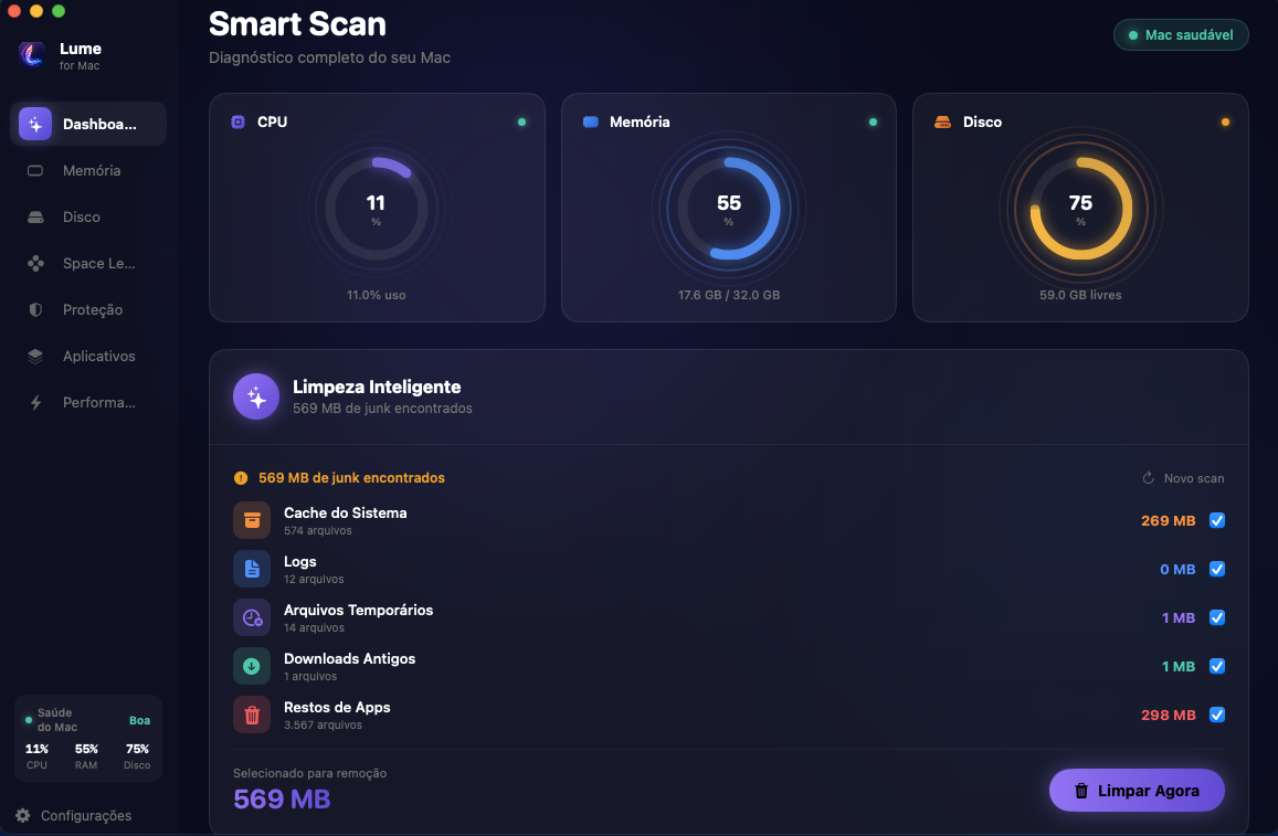 Lume Dashboard